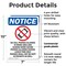 Signmission No Cell Phones Allowed, 7 in W x Rectangle, Plastic OS-2PACK-NS-P-710-V-14422 - alternate 3